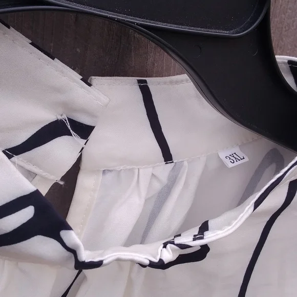 Womens Plus 3X Blouse Kimono Top Shirt Silky Pullover Faces Print - Picture 4 of 5